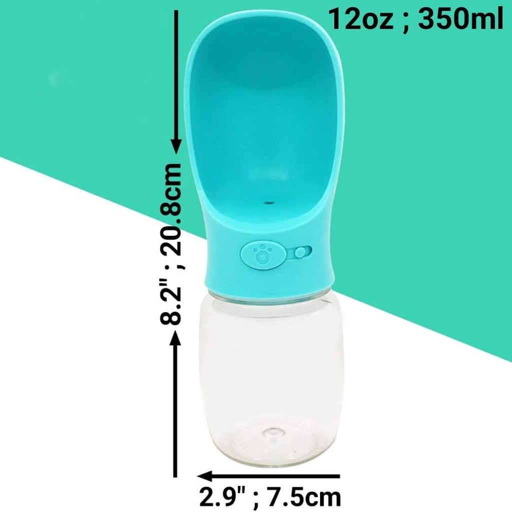 H2OGO Portable Pet Water Bottle Dispenser (12 OZ, Blue)
