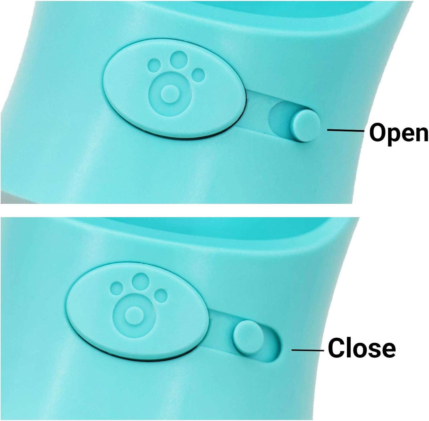 H2OGO Portable Pet Water Bottle Dispenser (12 OZ, Blue)